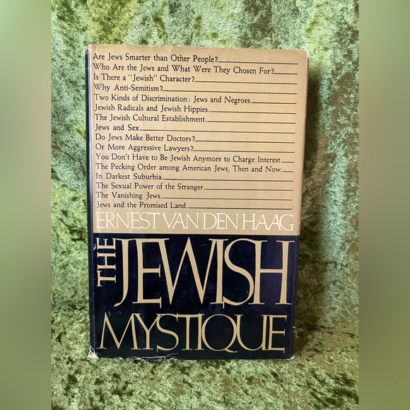 Vintage book The Jewish Mystique 
by Ernest Van Den Haag 1969 - Picture 1 of 12